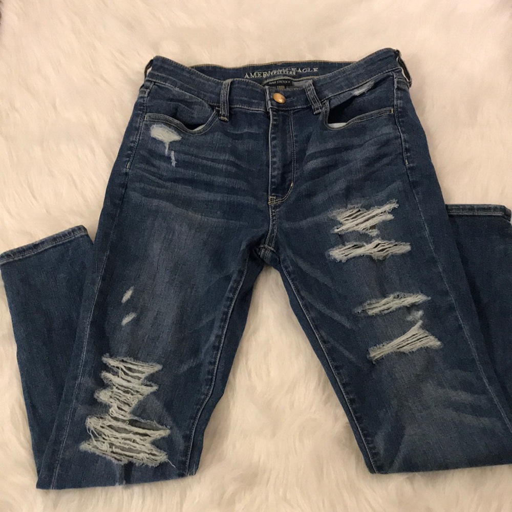 American eagle ripped super stretch x skinny jeans